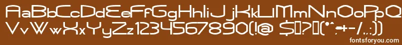 Rubbn Font – White Fonts on Brown Background