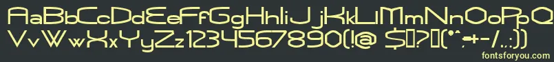 Rubbn Font – Yellow Fonts on Black Background