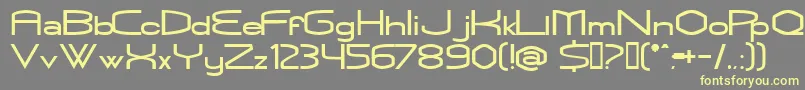 Rubbn Font – Yellow Fonts on Gray Background