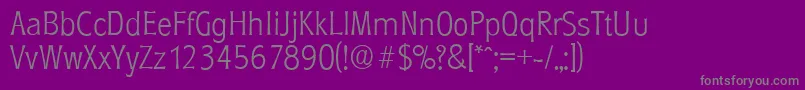 RoundestserialXlightRegular Font – Gray Fonts on Purple Background