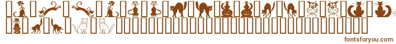 BorderCats Font – Brown Fonts on White Background