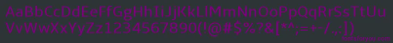 fuente AmbleRegular – Fuentes Moradas Sobre Fondo Negro