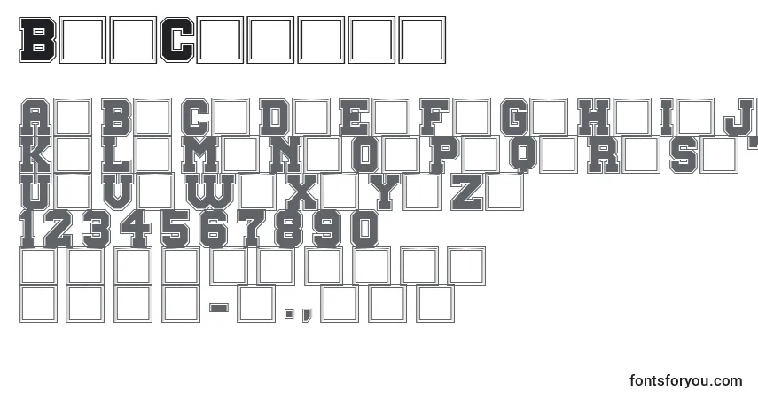 Шрифт BigCampus – алфавит, цифры, специальные символы