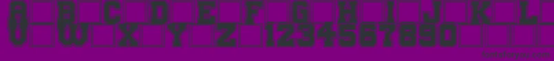 BigCampus Font – Black Fonts on Purple Background