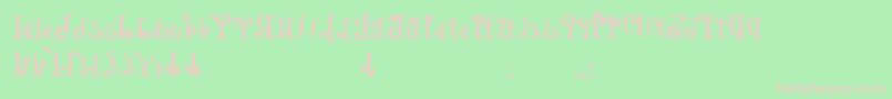 TphylianWiibold Font – Pink Fonts on Green Background