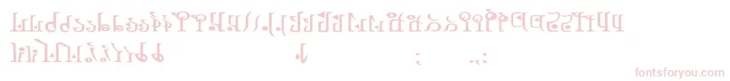 TphylianWiibold-Schriftart – Rosa Schriften auf weißem Hintergrund