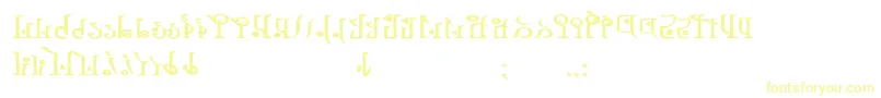 TphylianWiibold-fontti – keltaiset fontit