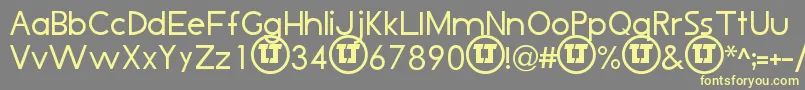 LjDesignStudiosIs Font – Yellow Fonts on Gray Background