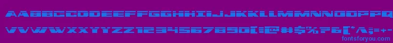 Dassaultlaser Font – Blue Fonts on Purple Background