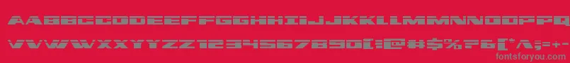 Dassaultlaser Font – Gray Fonts on Red Background