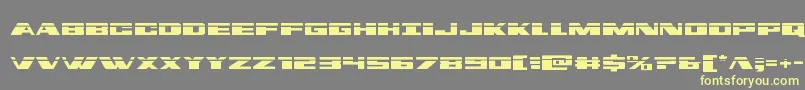 Dassaultlaser Font – Yellow Fonts on Gray Background