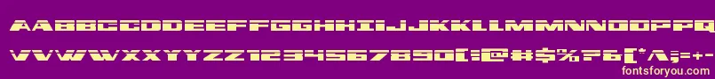 Dassaultlaser Font – Yellow Fonts on Purple Background