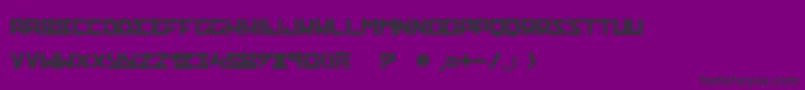 Ruskof Font – Black Fonts on Purple Background