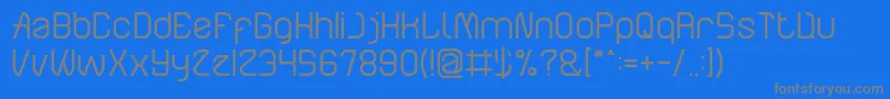 ElectroStaticRain Font – Gray Fonts on Blue Background