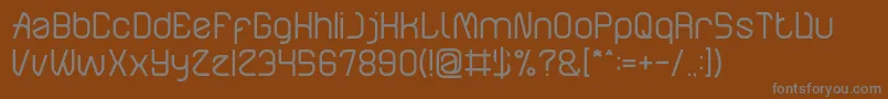 ElectroStaticRain Font – Gray Fonts on Brown Background