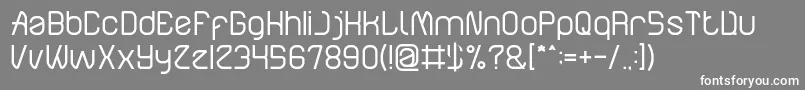 ElectroStaticRain Font – White Fonts on Gray Background
