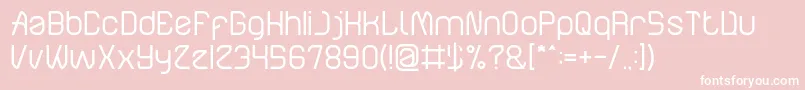ElectroStaticRain Font – White Fonts on Pink Background