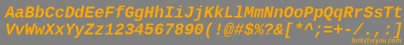 Más sobre la fuente LiberationmonoBolditalic fuente LiberationmonoBolditalic – Fuentes Naranjas Sobre Fondo Gris