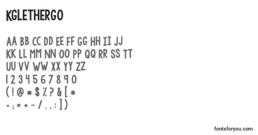 Kglethergo-fontti – aakkoset, numerot, erikoismerkit