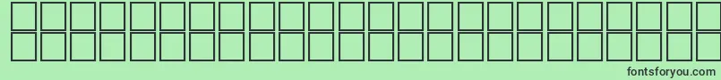 AlKharashi26-fontti – mustat fontit vihreällä taustalla