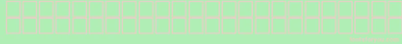 フォントAlKharashi26 – 緑の背景にピンクのフォント