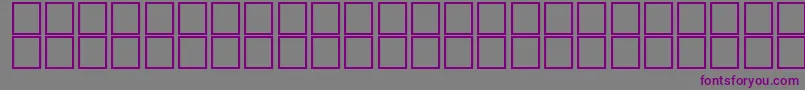 フォントAlKharashi26 – 紫色のフォント、灰色の背景
