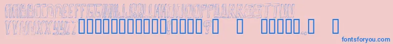 OuttaDaBox Font – Blue Fonts on Pink Background