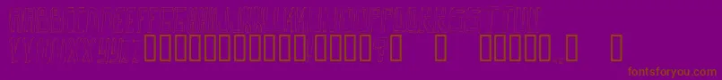 OuttaDaBox Font – Brown Fonts on Purple Background