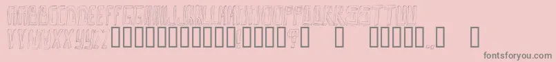 OuttaDaBox Font – Gray Fonts on Pink Background