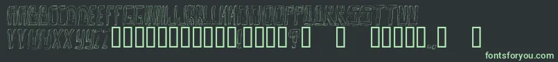 OuttaDaBox Font – Green Fonts on Black Background