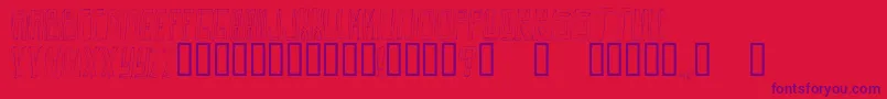 OuttaDaBox Font – Purple Fonts on Red Background