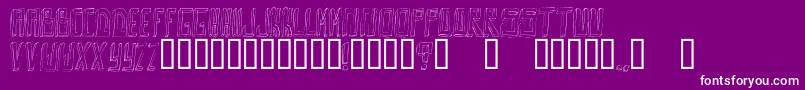 OuttaDaBox Font – White Fonts on Purple Background