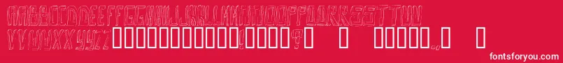 OuttaDaBox Font – White Fonts on Red Background