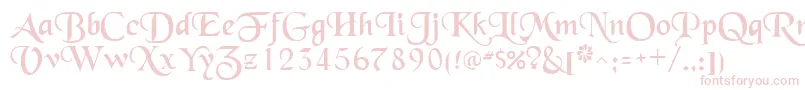 SchwarzwaldRegular Font – Pink Fonts on White Background