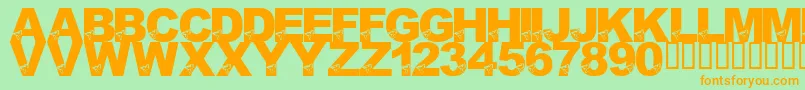 En savoir plus sur la police LmsBirdBrain Police LmsBirdBrain – polices orange sur fond vert