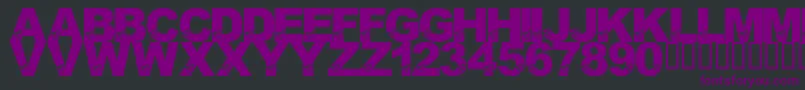 LmsBirdBrain Font – Purple Fonts on Black Background