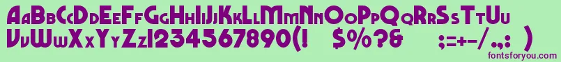 Marbolo Font – Purple Fonts on Green Background