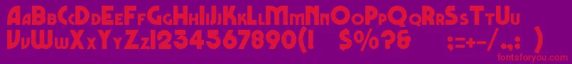 Marbolo Font – Red Fonts on Purple Background