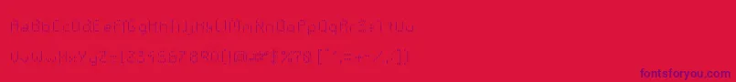 GalacticasThinstripes Font – Purple Fonts on Red Background