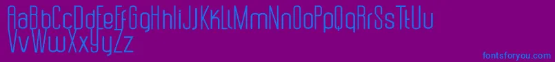 Uzunduraz-fontti – siniset fontit violetilla taustalla
