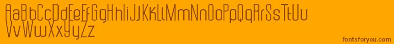 Uzunduraz Font – Brown Fonts on Orange Background