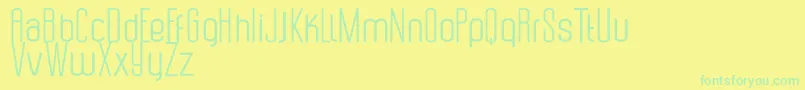 Uzunduraz Font – Green Fonts on Yellow Background