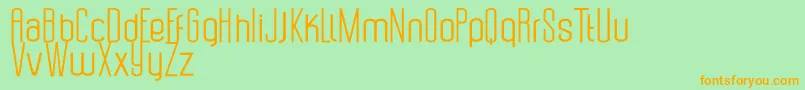 Uzunduraz Font – Orange Fonts on Green Background