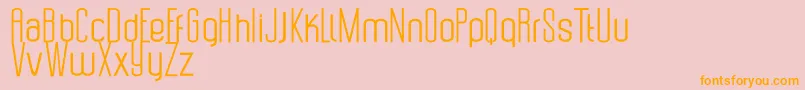 Uzunduraz Font – Orange Fonts on Pink Background