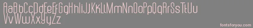 Uzunduraz Font – Pink Fonts on Gray Background