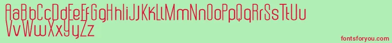 Uzunduraz Font – Red Fonts on Green Background