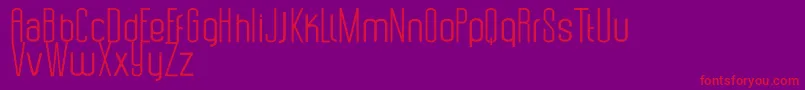 Uzunduraz Font – Red Fonts on Purple Background
