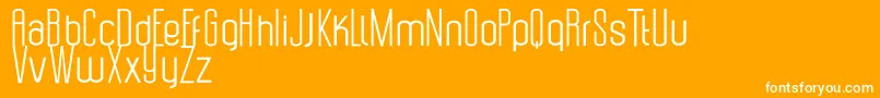Fonte Uzunduraz – fontes brancas em um fundo laranja