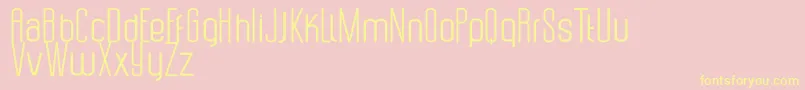 Uzunduraz Font – Yellow Fonts on Pink Background