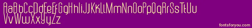 Uzunduraz Font – Yellow Fonts on Purple Background